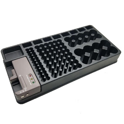

Removable Portable Cell Organizer Storage With Cell Tester Holder Case Box Cell Checker DIY Kit BT-0502