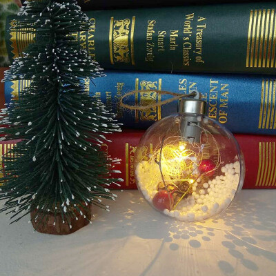 

Christmas Tree Ornaments Christmas Baubles Balls with LED Light Hanging Pendant Christmas Decorations Home Hanging Ornament