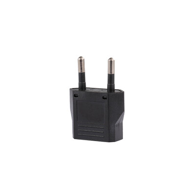 

EU Power Adapter Black European Plug Portable Adapter for Travel