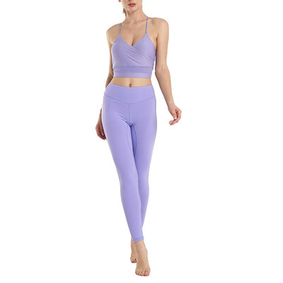 

JINSEYUAN Women 2 Piece Workout Gym Running Yoga Wear Tracksuit Outfits Sports Bra Pants Set