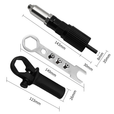 

Rivet Nut Gun Adaptor For Electric Drill Insert Cordless Power Drill Tool Kit