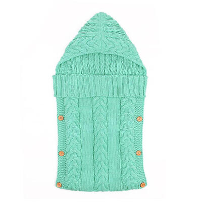 

Baby Swaddle Wrap Warm Knitted Envelope Sleepsack Stroller Bed Blanket