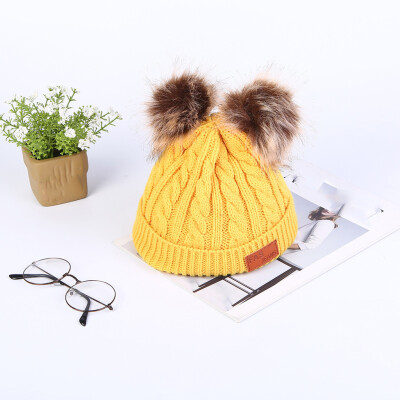 

Tailored Unisex Winter Thicken Warm Hat For Men And Women Ear Warm Hat with Hairball