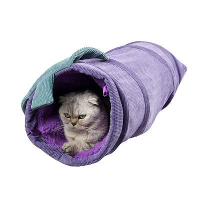 

Pet Cat Tunnel Toy Funny Eggplant Carrot Single Holes Play Tubes Collapsible Hiding House Kitten Toys Ferrets Rabbit Dog Tunnel