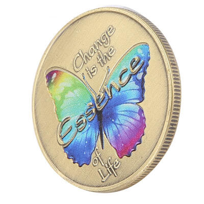 

Greensen 403mm Butterfly Pattern Metal Retro Style Commemorative Challenge Coin