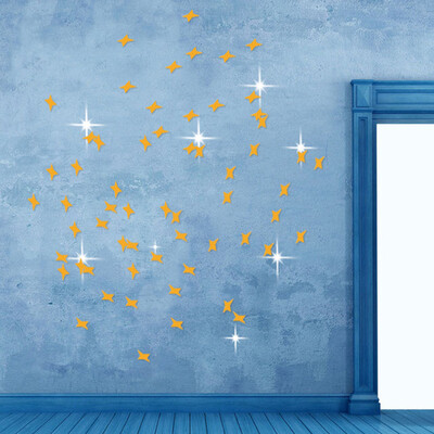 

〖Follure〗30pcs Stars Sky 3D Mirror Sticker Wall Room Removable Decal Decor Art Mural DIY