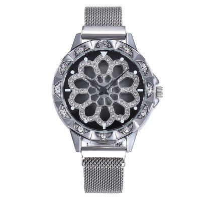 

WomenS Watches Luxury Diamond Watch Clock Quartz Wristwatches Fashion Gifts 2019 Magnet Buckle Mesh Band Watch Reloj Mujer