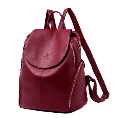 

Fashion simple shoulder bag ladies 2019 new soft leather outdoor backpack