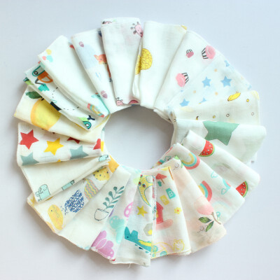 

5pcsset Fashion Baby Bibs 3030cm Animal Print 100 Cotton Soft Bib for Infant Toddler Bandana