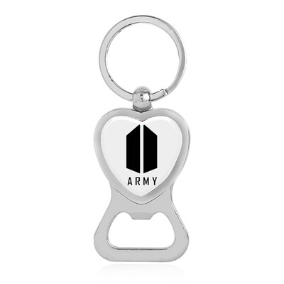 

KPOP BTS Keychains Bottle Opener Key Ring Metal Hanging Key Ring Key Chain