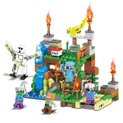 

HOT Minecrafted Steve Alex Zombie Enderman Reuben Skeleton Weapon Action Figures Toys Compatible With LegoINGlys Blocks