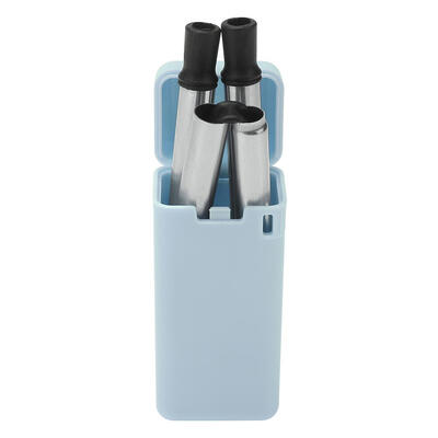 

Portable Folding Reusable Stainless Steel Drinking Straw Cleaning Rod Kits