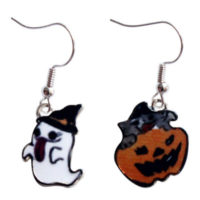 

Halloween Earrings Pumpkin Ghost Creative Personality Lovely Earrings
