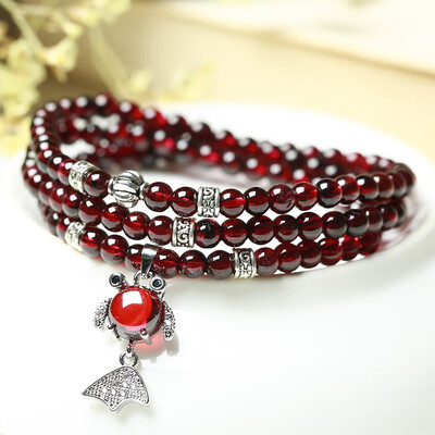 

Red garnet bracelet female models multi-circle crystal bracelet jewelry
