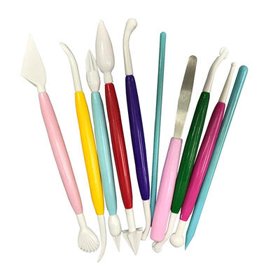 

10pcsSet Kids DIY Pottery Polymer Carving Sculpture Modeling Clay Tools