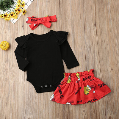 

Newborn Baby Girl Long Sleeve Tops Romper Floral Dress Outfits Clothes 1-5 Years