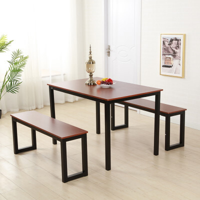 

Modern Dining Set Table with Two Benches3 piece set for Dining Room