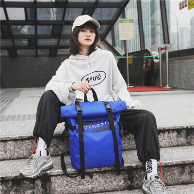 

Schoolbag womens Korean high school simple canvas double-shoulder bag Parkson-based casual backpack male college students