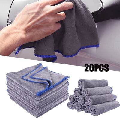

1020Pcs Cleaning Towel Soft Microfiber Cloths Polishing Plush Washing Drying Thick Car Cleaning Cloth