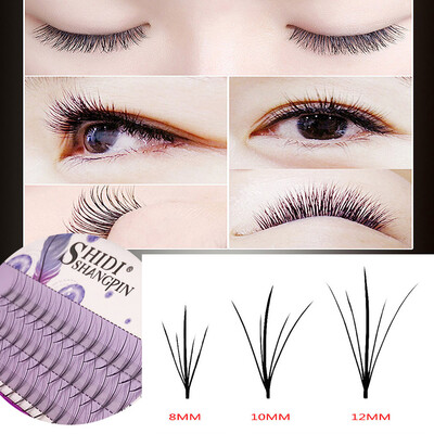 

〖Follure〗Professional Black Man-made Makeup Individual Cluster Eye Lashes Grafting A