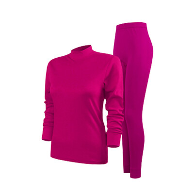 

2PCS Women Mens Winter Warm Thermal Underwear Set TopsBottom Long Johns Pants