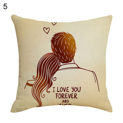 

Lover Letters Printed Pattern Pillow Case Cushion Cover Home Sofa Car Decor