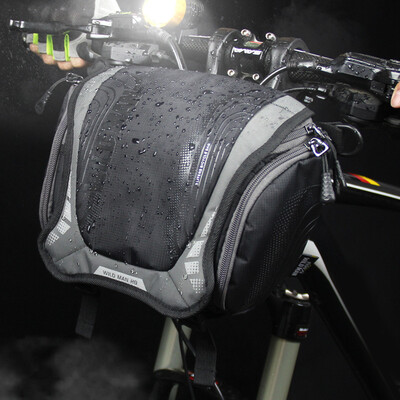 

Cycling Accessories Waterproof Storage Bicycle Bag Handlebar Zipper Pouch Nylon