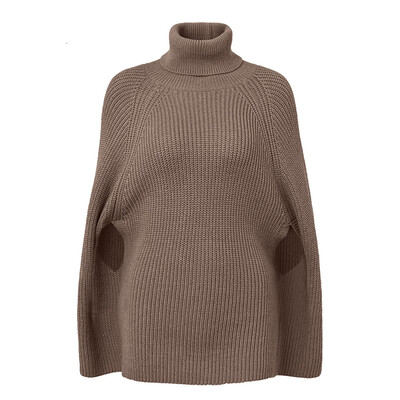 

〖Follure〗Womens Sweater Casual Turtleneck Knitted Loose Long Sleeve Pullover Cloak