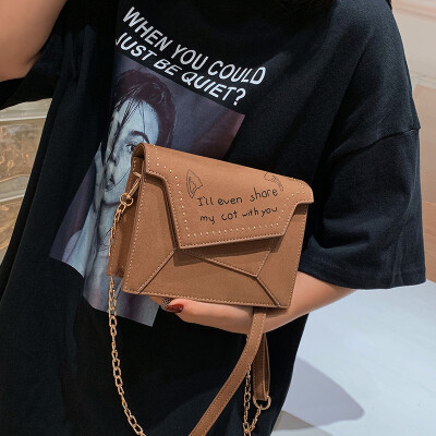 

Senior sense Sen womens bag 2019 new wild gas scrub chain bag summer small fresh ins messenger bag