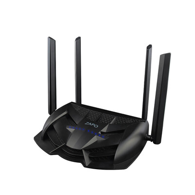 

ZAPO Dual-band Wi-Fi Router AC 2600Mbps Powerful Signal 24G 5G Wireless Gaming Router 4 Rotate Antenna USB Files Storage Repeater