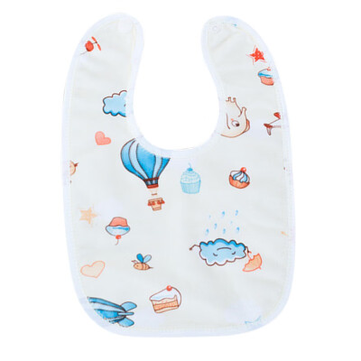 

Newborn Baby Boy Girl Burp Cloths Button Bibs Soft Cotton Cartoon Pattern Bibs Washable Waterproof Saliva Towels