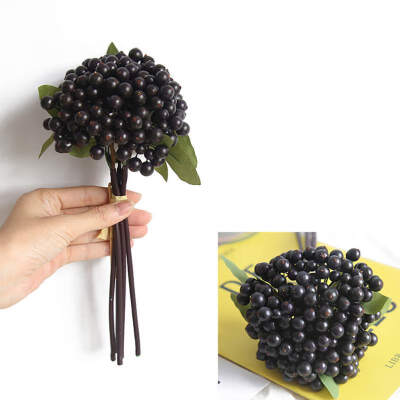 

New Hot Lifelike Berry Bean Foam Flowers Home Decor Small Fake Flowers Fruit Branch Decoration Accessories Faux Plant