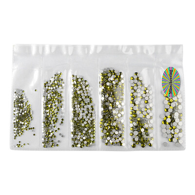 

Gobestart Nail Art Rhinestones Glitter Diamond Crystal Gems 3D Tips DIY Decoration