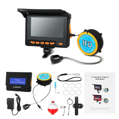 

LCD Fish Finder Lixada 20M 1000TVL Fish Finder Underwater Ice Fishing Video Camera 43" LCD Monitor 8 Infrared IR LED Night Vision