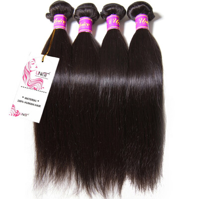 

UNice Hair 8A Malaysian Straight Hair Raw Human Virgin Hair 4 Bundles