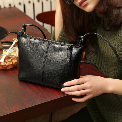 

Hot Sales 2019 Women Casual Girls Soft Leather Shoulder Bag Simple Fashion Small Square Package Cross Bag