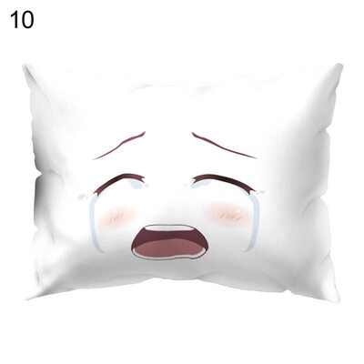 

Cute Facial Expression Pillow Case Cushion Cover Sofa Bed Car Cafe Office Decor