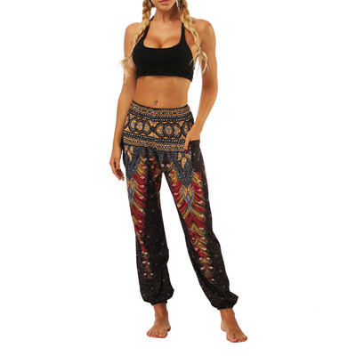 

Women Harem Pants Floral Hippie Baggy Sports Yoga Boho Loose Casual Trousers Gym