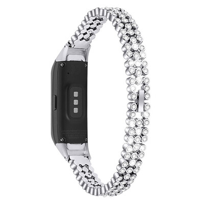 

ECSEM Band Strap Stainless Steel Bangle Jewelry Bracelet Wristband Accessories for Samsung Galaxy Fit SM-R370 Smartwatch