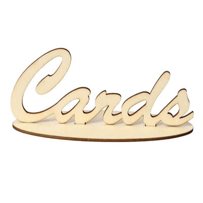 

Vintage Wood Visiting Card Reminder Ornament Wedding Engagement Party Decor