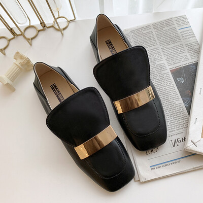 

spring low-cut shoes England low-heel slip-on shoes two-in-one shoes two-on-one shoes