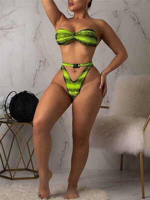 

Sexy Women Bandage Bikini Set Push-up Padded Bra Swimsuit Bathing Suit Swimwear