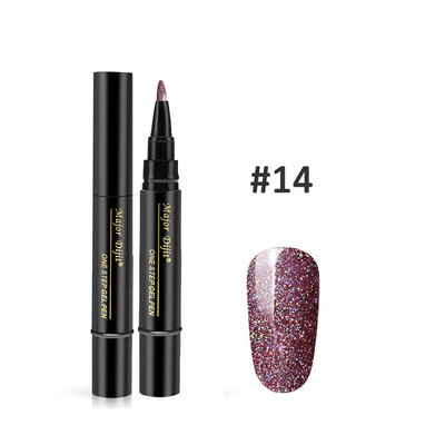 

Major Dijit One Step Nail Gel Polish Nail Brush Pen Do Not Need Base Top Coat LED UV Lamp Gel Lacquer Nail Art