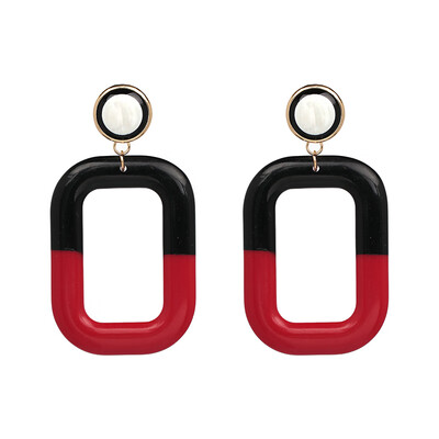 

2019 New Arrival Women Trendy Big Resin Square Drop Earrings Fashion Acrylic Earrings Party Gifts Jewelry Accessories