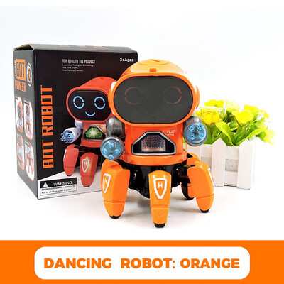 

Siaonvr New Six-Claw Music Dancing Children Electric Robot Birthday Gift