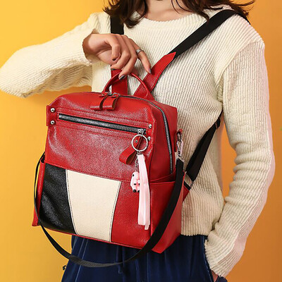 

Tailored Women s Fashion Versatile Travel Soft Leather Backpack Shoulder Messenger Bag
