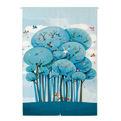 

Toponeto Small Fresh Green Leaf Cotton Linen Curtain Curtain Home Curtain Half Curtain