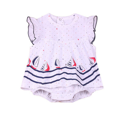 

0-18M Summer Baby Girl Clothes Baby Girls One-piece Dressborn Baby Clothes Infant Cotton Jumpsuits