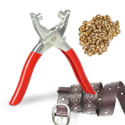 

Grommet Rivets Eyelet Setting Pliers 100pcs Eyelet for Bags Shoes Leather Belt