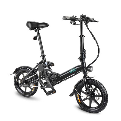 

14 Inch Folding Power Assist Eletric Bicycle Moped E-Bike 250W Brushless Motor 36V 52AH